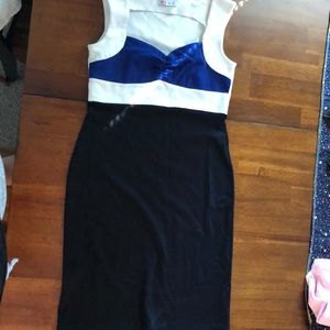 Glam Color block dress